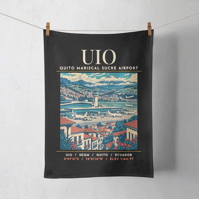 UIO - Poster - Towel - Black