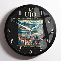 Thumbnail for UIO - Poster - Wall Clock Framed - Black