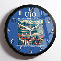 Thumbnail for UIO - Poster - Wall Clock Framed - Blue