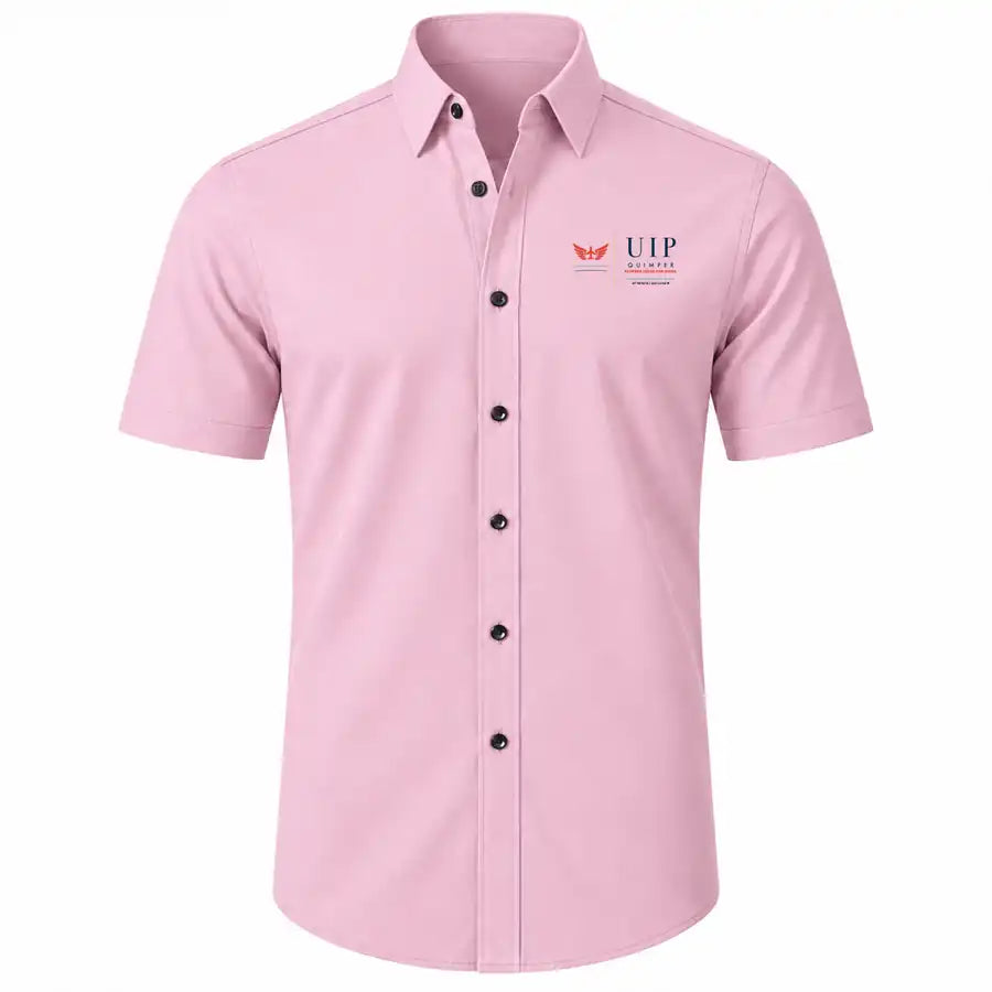 Quimper–Cornouaille Airport (UIP) Shirts - Short Sleeve Shirt - Front - Pink