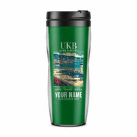 Thumbnail for Kobe Airport (UKB) Travel Mugs - Poster + Name - Plastic (No Holder) - Green