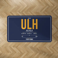 Thumbnail for AlUla International Airport (ULH) Carpets - Carpet Rectangle - ID Tag + Name - Dark Blue