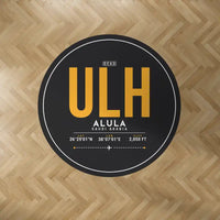Thumbnail for AlUla International Airport (ULH) Carpets - Carpet Round - ID Tag - Black