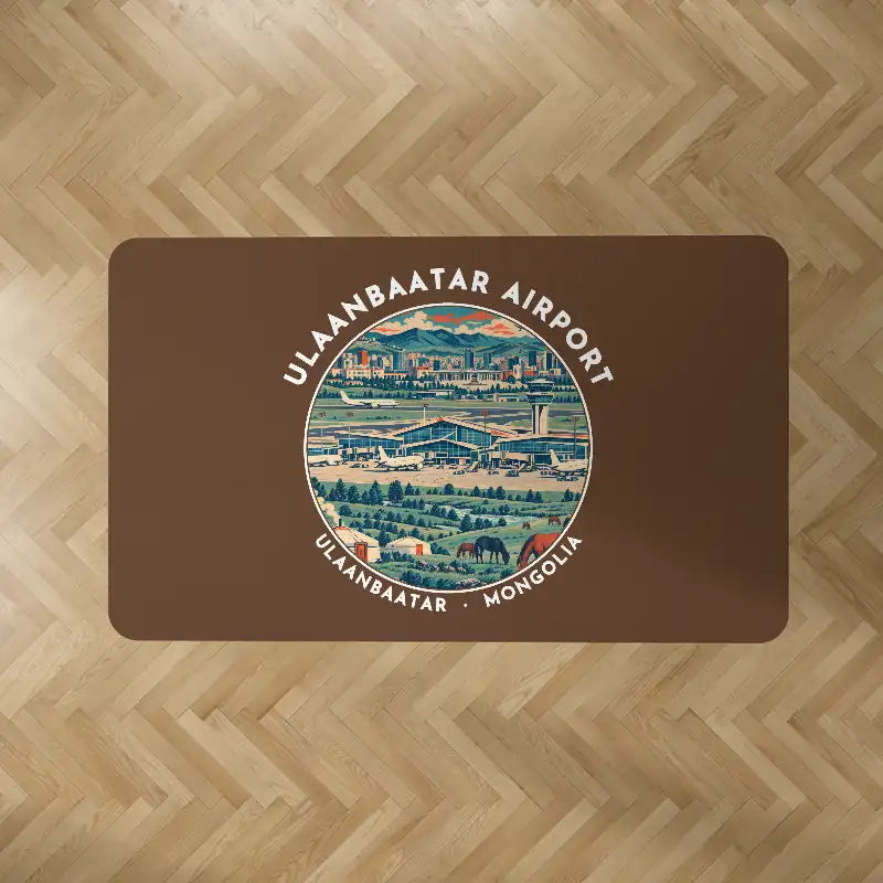 Chinggis Khaan International Airport (ULN) Carpets - Carpet Rectangle - Badge - Brown