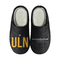 Thumbnail for Chinggis Khaan International Airport (ULN) Slippers & Flip Flops - Slippers - Cotton - Code - Different - Black