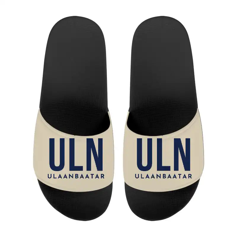 Chinggis Khaan International Airport (ULN) Slippers & Flip Flops - Slippers - Sport - Code - Beige