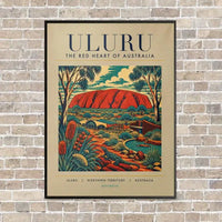 Thumbnail for ULURU - Poster - Canvas Framed - Beige