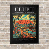 Thumbnail for ULURU - Poster - Canvas Framed - Black