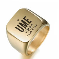 Thumbnail for Umeå Airport (UME) Rings - Ring - Golden + Name