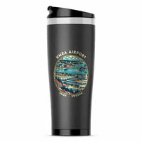 Thumbnail for Umeå Airport (UME) Travel Mugs - Badge - Stainless Steel (No Holder) - Gray