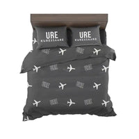 Thumbnail for Kuressaare Airport (URE) Bedding Sets & Blankets - Bedding Set - Pattern - Black