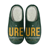 Thumbnail for Kuressaare Airport (URE) Slippers & Flip Flops - Slippers - Cotton - Code - Same - Dark Green