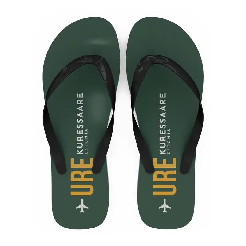 Kuressaare Airport (URE) Slippers & Flip Flops - Slippers - Flip Flops - Code - Dark Green