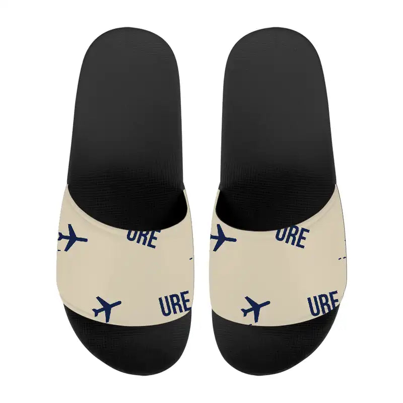 Kuressaare Airport (URE) Slippers & Flip Flops - Slippers - Sport - Pattern - Beige