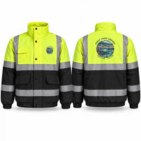 Thumbnail for Surat Thani International Airport (URT) Reflective Winter Jackets - Badge - Fluorescent Yellow & Navy