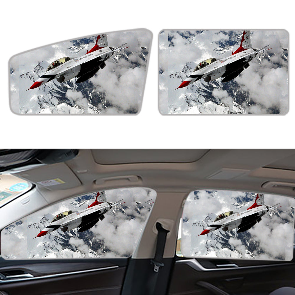 US AirForce Show Fighter Jet 16 Designed Car Sun Shade (Side window)
