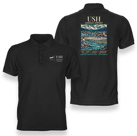 Malvinas Argentinas International Airport (USH) Premium Polo T-Shirts