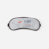 Thumbnail for Malvinas Argentinas International Airport (USH) Sleep Masks - Sleep Mask - Front - Light Gray