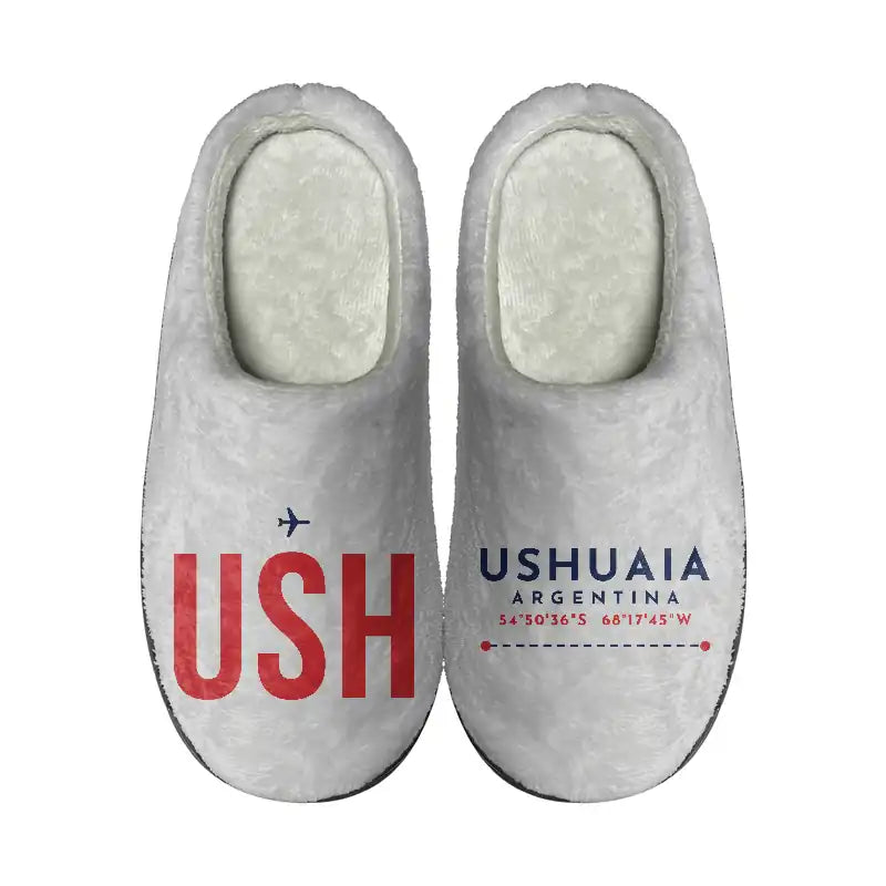 Malvinas Argentinas International Airport (USH) Slippers & Flip Flops - Slippers - Cotton - Code - Different - Light Gray