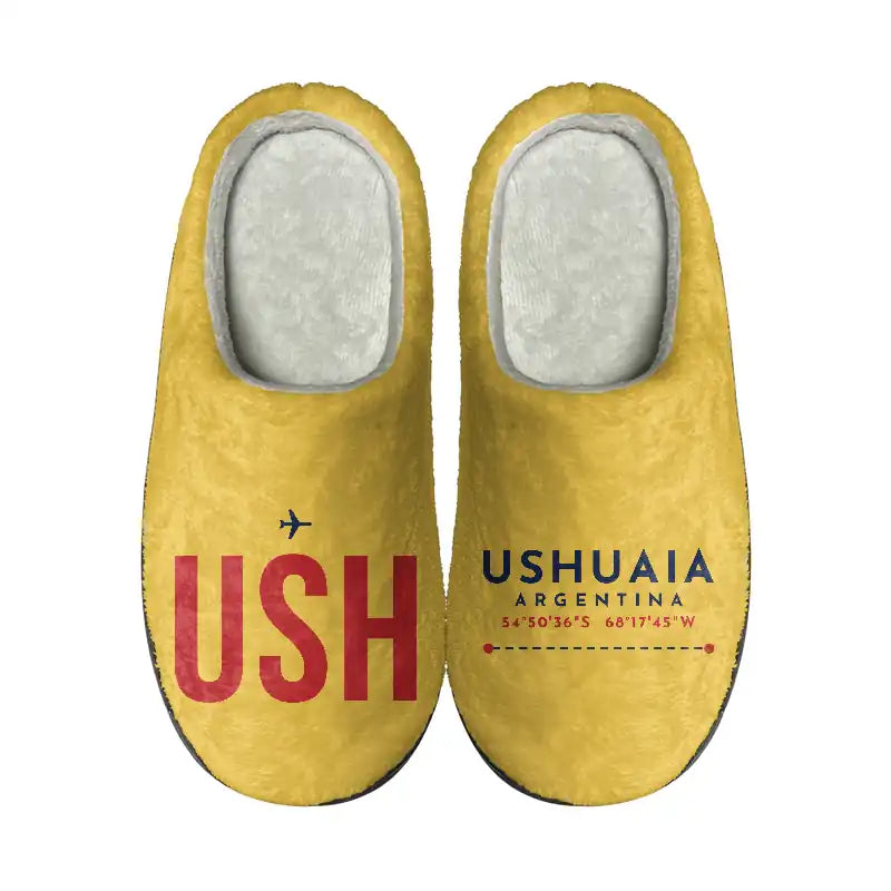 Malvinas Argentinas International Airport (USH) Slippers & Flip Flops - Slippers - Cotton - Code - Different - Yellow