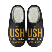 Thumbnail for Malvinas Argentinas International Airport (USH) Slippers & Flip Flops - Slippers - Cotton - Code - Same - Black