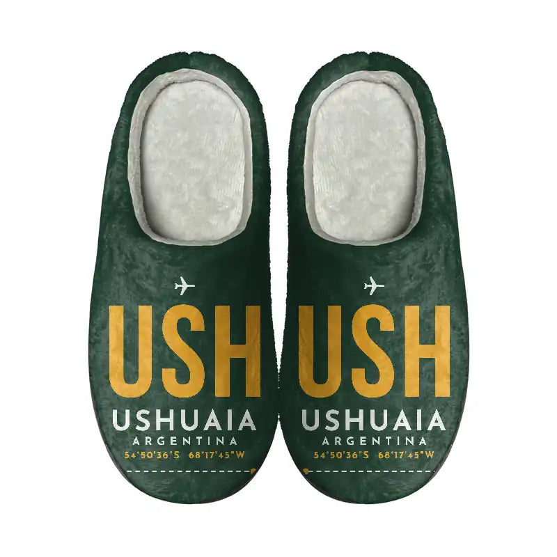 Malvinas Argentinas International Airport (USH) Slippers & Flip Flops - Slippers - Cotton - Code - Same - Dark Green