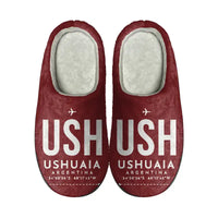 Thumbnail for Malvinas Argentinas International Airport (USH) Slippers & Flip Flops - Slippers - Cotton - Code - Same - Dark Red