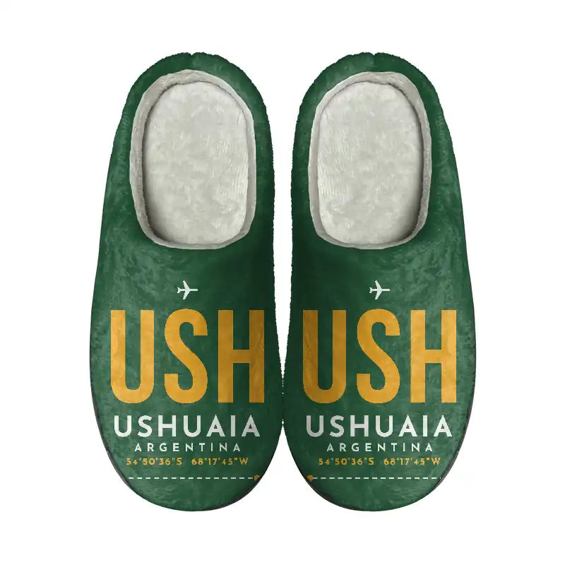 Malvinas Argentinas International Airport (USH) Slippers & Flip Flops - Slippers - Cotton - Code - Same - Green