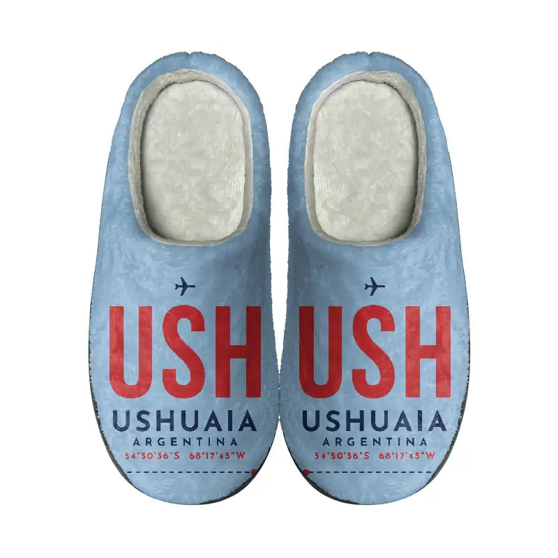 Malvinas Argentinas International Airport (USH) Slippers & Flip Flops - Slippers - Cotton - Code - Same - Light Blue