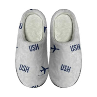 Thumbnail for Malvinas Argentinas International Airport (USH) Slippers & Flip Flops - Slippers - Cotton - Pattern - Light Gray