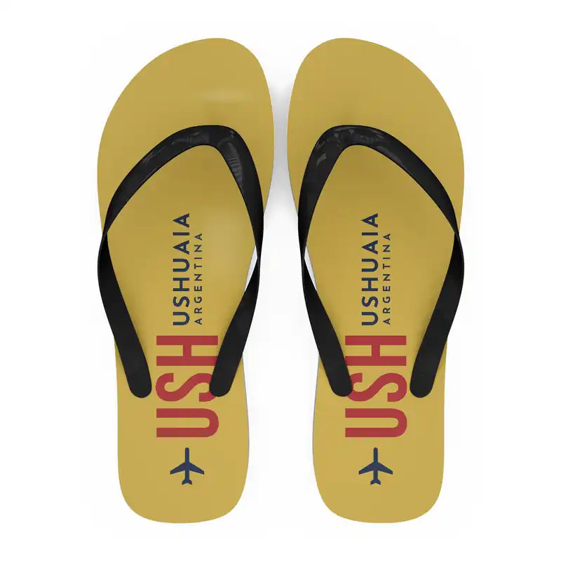 Malvinas Argentinas International Airport (USH) Slippers & Flip Flops - Slippers - Flip Flops - Code - Yellow
