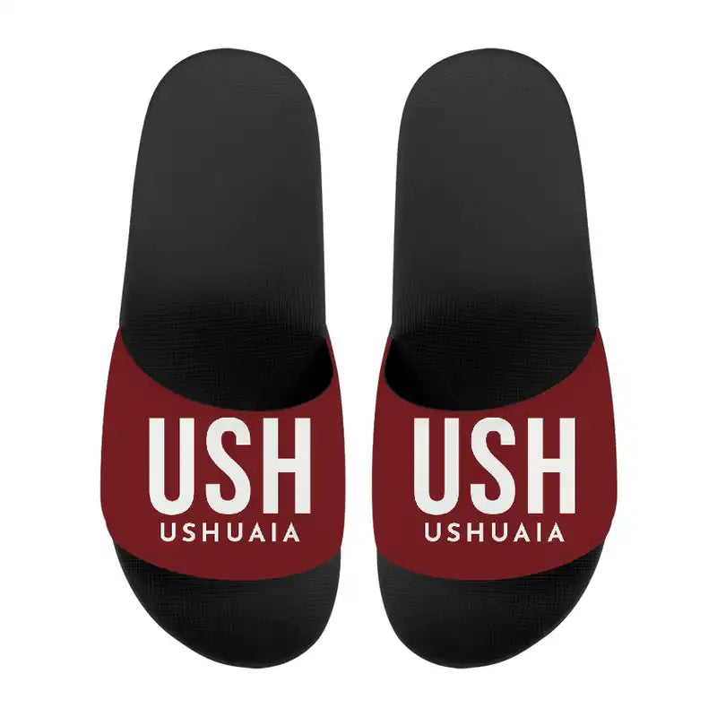 Malvinas Argentinas International Airport (USH) Slippers & Flip Flops - Slippers - Sport - Code - Dark Red