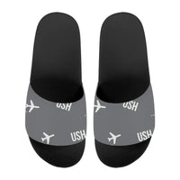 Thumbnail for Malvinas Argentinas International Airport (USH) Slippers & Flip Flops - Slippers - Sport - Pattern - Gray