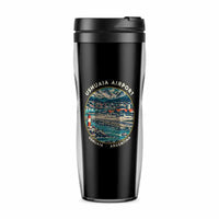 Thumbnail for Malvinas Argentinas International Airport (USH) Travel Mugs - Badge - Plastic (No Holder) - Black