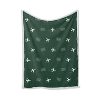 Thumbnail for Ulsan Airport (USN) Bedding Sets & Blankets - Blanket - Pattern - Dark Green