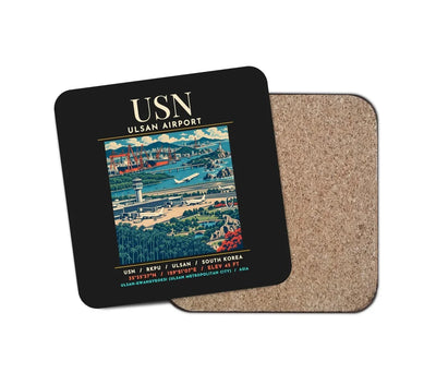 USN - Poster - Coaster - Black