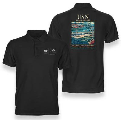 USN - Poster - Double-Side Polo - Black