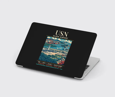 USN - Poster - MacBook Case - Black