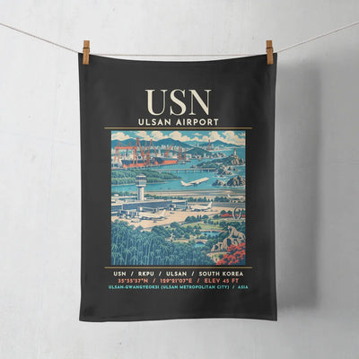 USN - Poster - Towel - Black