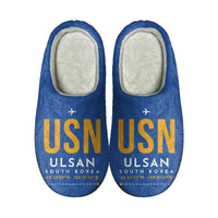 Thumbnail for Ulsan Airport (USN) Slippers & Flip Flops - Slippers - Cotton - Code - Same - Blue