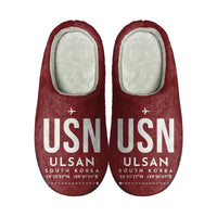 Thumbnail for Ulsan Airport (USN) Slippers & Flip Flops - Slippers - Cotton - Code - Same - Dark Red
