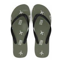 Thumbnail for Ulsan Airport (USN) Slippers & Flip Flops - Slippers - Flip Flops - Pattern - Green Army