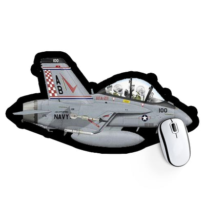 US Navy FA-18 Strike Fighter Squadron 221 VFA-221 Design Aircraft Outline Mouse Pads