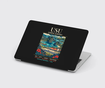 USU - Poster - MacBook Case - Black