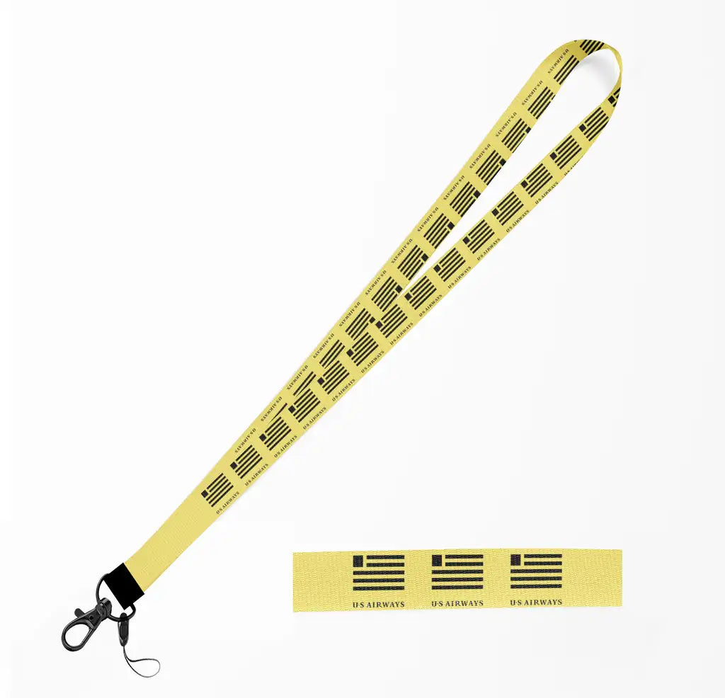 US Airways lanyard - yellow