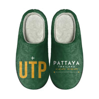Thumbnail for Pattaya U-Tapao International Airport (UTP) Slippers & Flip Flops - Slippers - Cotton - Code - Different - Green