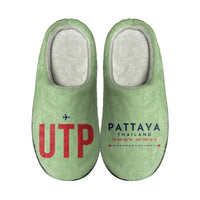 Thumbnail for Pattaya U-Tapao International Airport (UTP) Slippers & Flip Flops - Slippers - Cotton - Code - Different - Light Green