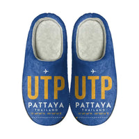 Thumbnail for Pattaya U-Tapao International Airport (UTP) Slippers & Flip Flops - Slippers - Cotton - Code - Same - Blue