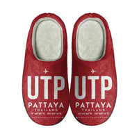 Thumbnail for Pattaya U-Tapao International Airport (UTP) Slippers & Flip Flops - Slippers - Cotton - Code - Same - Red