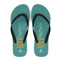 Thumbnail for Pattaya U-Tapao International Airport (UTP) Slippers & Flip Flops - Slippers - Flip Flops - Code - Turquoise